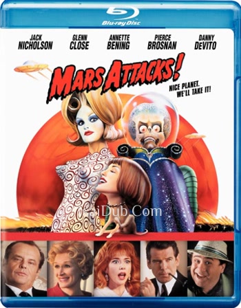 Mars Attacks (1996) - Tamil Movie Poster